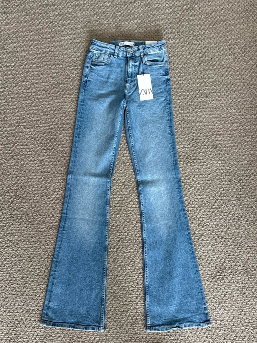 Zara Light Blue Flare Jeans
